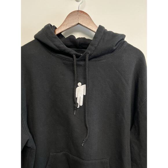 2019 Men’s BILLIE EILISH Black Lash Tour BLOHSH 2 Sided HOODIE Large Punk Band - Picture 7 of 9